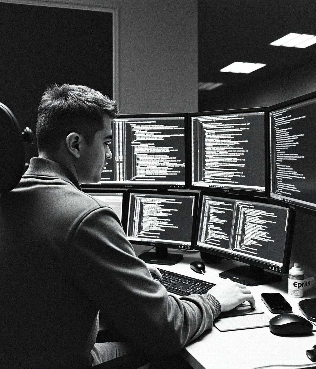 Engineer working on trading systems